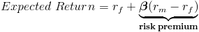 Risk Premium in CAPM