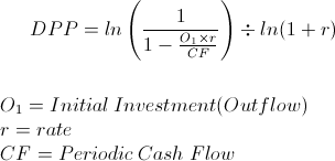 Discounted Payback Period