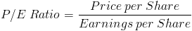 P/E Ratio