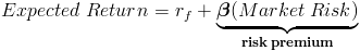 Risk Premium from Market Risk